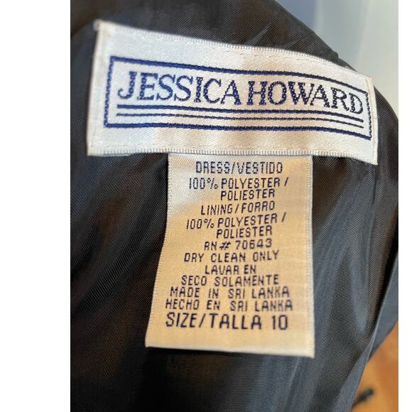 Vintage 1990s Printed Patchwork Polyester Chiffon Maxi Whimsy Goth Med - Picture 7 of 7